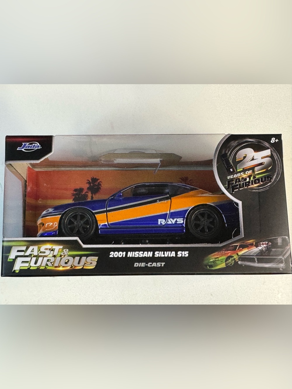 Jada 25 Years of Fast and Furious 2001 NISSAN SILVIA S15 1:32